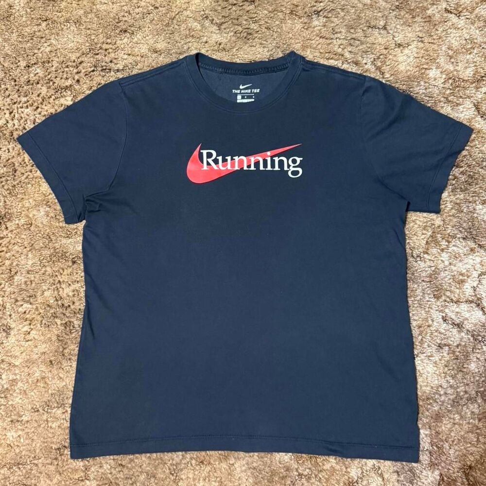 Nike Running T-Shirt Tee Black Large
